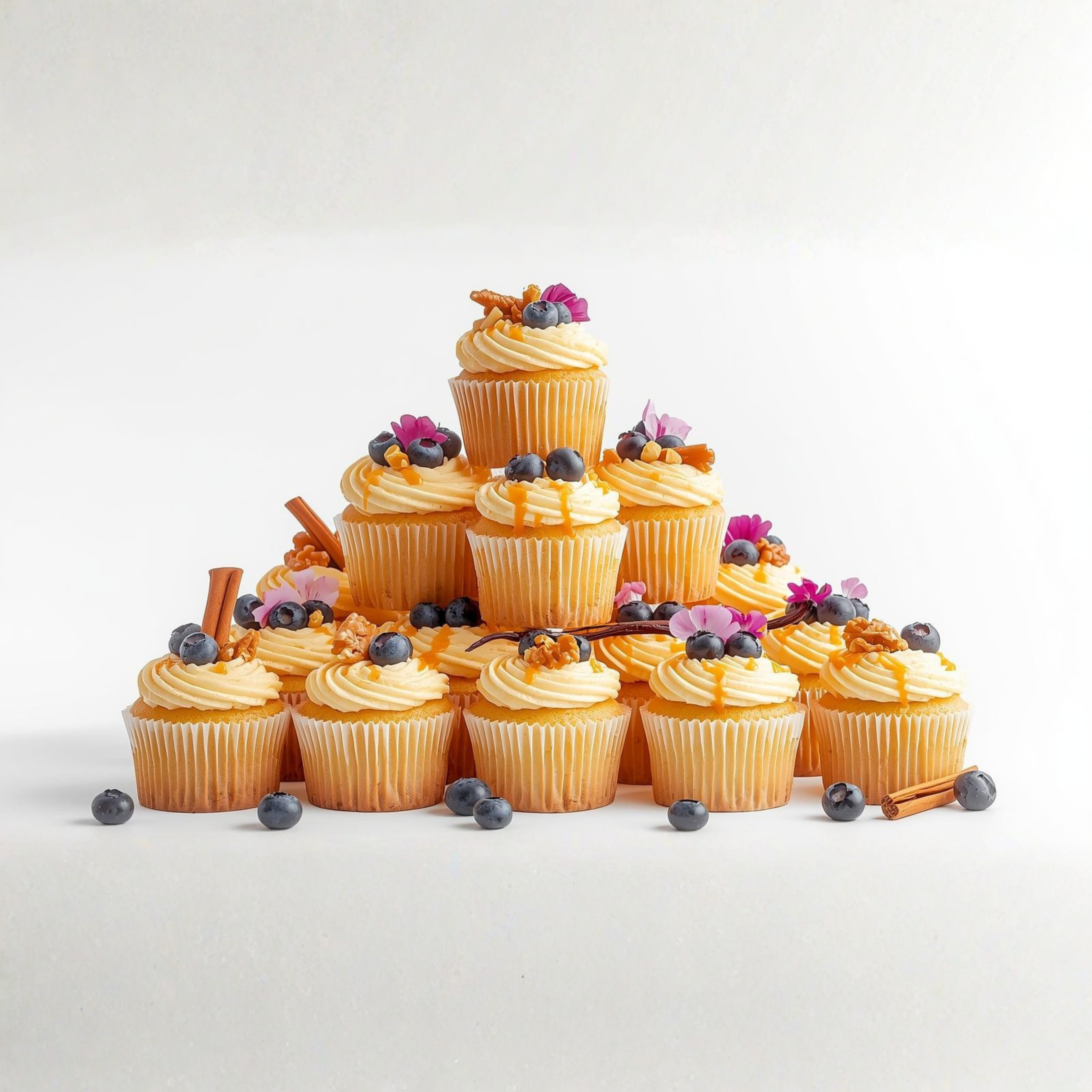 Pièce montée de Cupcakes Alcalins 100 % Végétal - Occasion spéciale