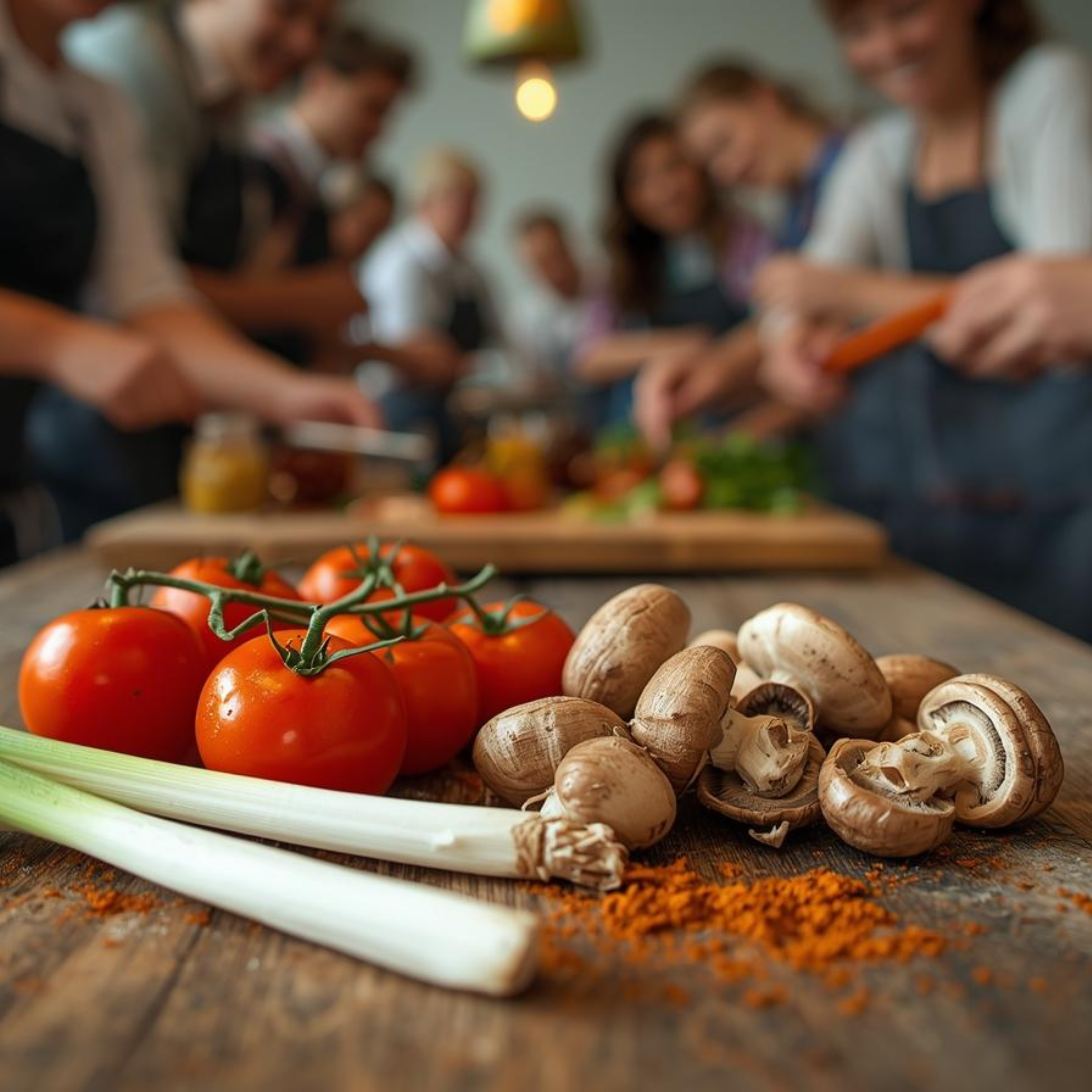 Cours de cuisine en groupe